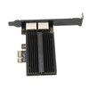 PCIe Network Card 2.5Gbps Dual Port Gold Plated Pin Aluminium