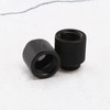 YINETTECH 4pcs G1/4 Black Water Cooling Extension Adapter 15mm Brass