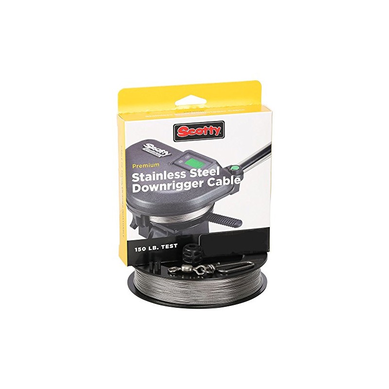 Scotty #1001K Premium Stainless Steel Replacement Downrigger Cable with Kit