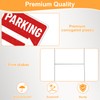 Parking Sign 2 Pack, 16"x12" Parking Signs for Outside Event,