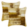 Jecuwo Yellow Brown Throw Pillow Covers 18x18 Set of 2,