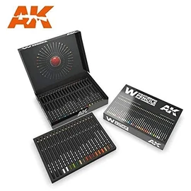 AK Interactive Weathering Pencil Set AK10039 Black and White Colours Shading and Effects set.