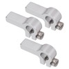 3Pcs Tube Clamp Hub Aluminum Shaft Clamping M4 Thread Mounting