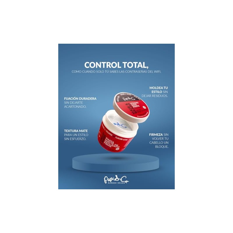 Papi & Co Strong Mud Cabello y Barba, Pasta Matte