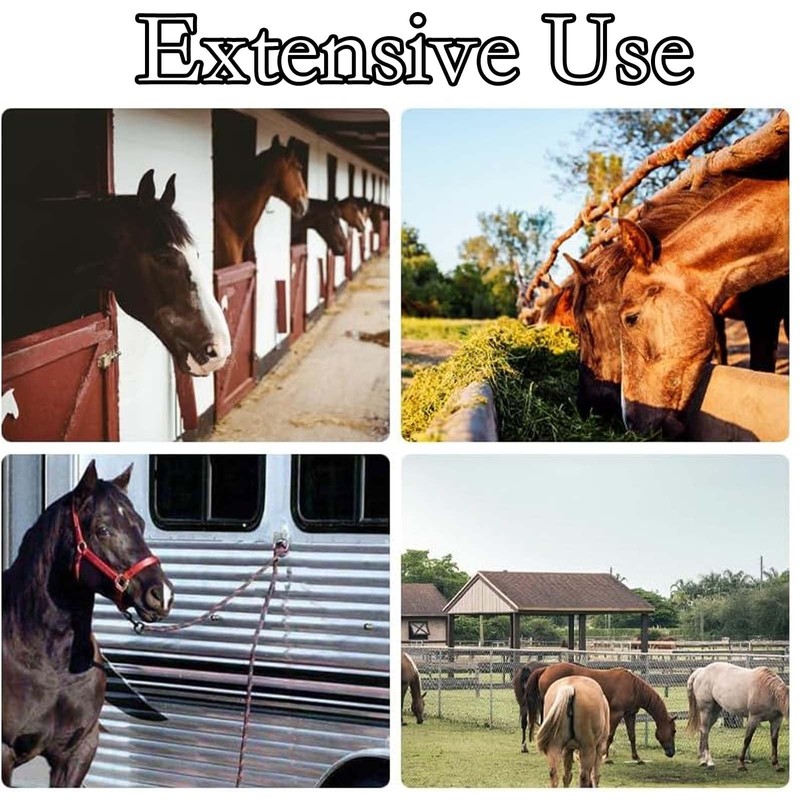 4 Pcs Tie Rings for Horses, Hay Nets for Horses,