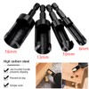 Bestgle 8pcs 1/4" Shank Wood Plug Cutters, Include 4pcs Straight