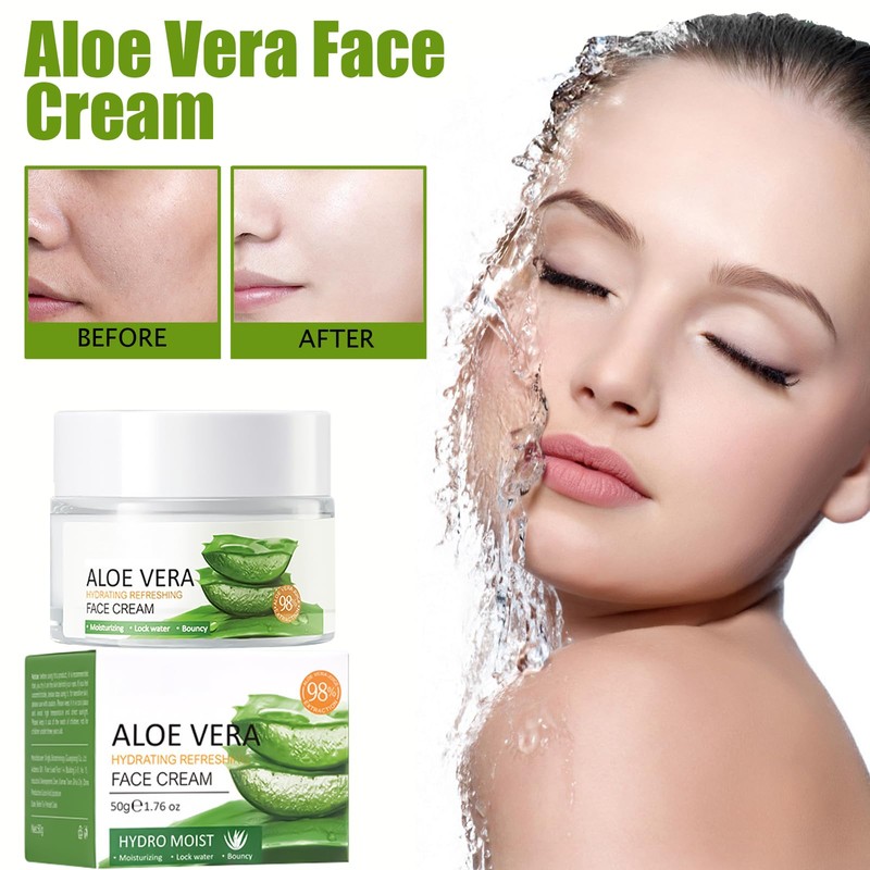 Aloe Vera Face Cream - Hydrating & Nourishing Moisturizer for