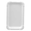 Gastro-Bedarf-Gutheil 250 Disposable Paper Plates Square in White 10 x