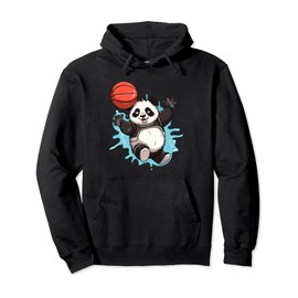 Panda Basketball Player Outfit Slam Dunk For Men Boys Pullover Hoodie
