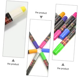 FRCOLOR 6pcs Washable Hair Chalk Vibrant Colors Hair Dye Crayon for Girls Temporary for Parties Cosplay and