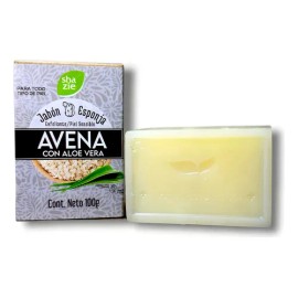 Jabón Esponja Shanaturals Avena Sábila Aloe Vera Natural 100g                                                                                         