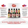 Aceite térmico comestible para masaje de 25ml (Vainilla)