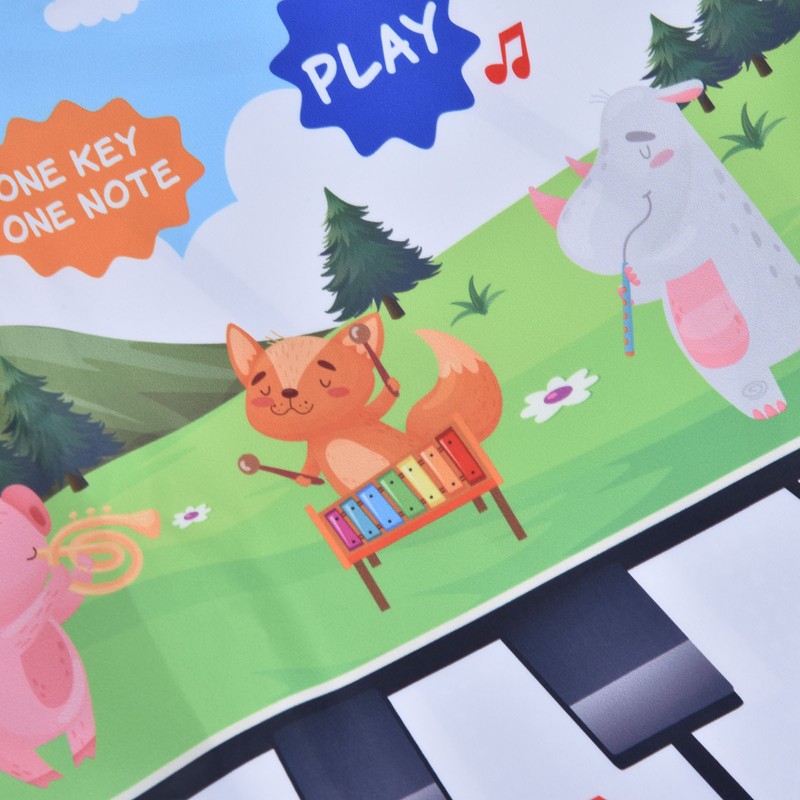 Children's Music Mat Interesting Prevent Slipping Stable Foldable Keyboard Dance