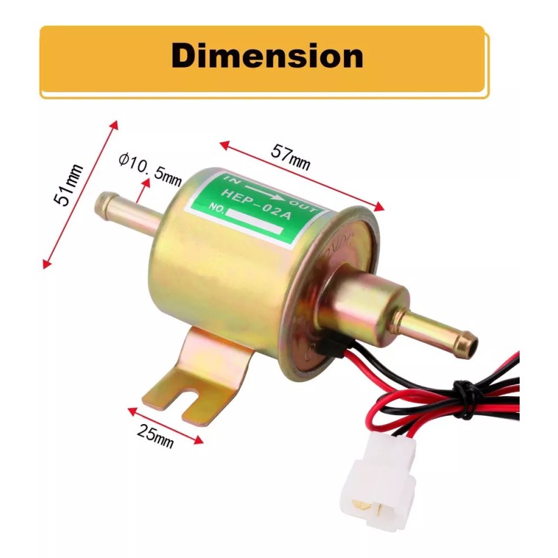 generic Hep-02a 12v Bomba De Combustible Eléctrica Para Gas Diesel
