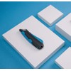 COSCO 091508 Easycut Cutter Knife w/Self-Retracting Safety-Tipped Blade, Black/Blue
