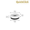 Wagner QuickClick® Chair Glides – Set of 8 Replacement Slider/'Natural
