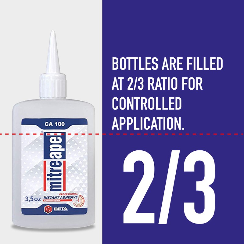 MITREAPEL Super CA Glue (3 x 3.5 oz) with Spray