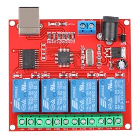 KIMISS Smart USB Switch Controller - 4-Channel 12V PC Relay Module Expansion Board - High Performance USB Control Chip - ULN2803 Relay Drive Chip