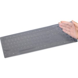 Keyboard Cover for Dell Inspiron 27 7730 & Inspiron 24 5430 5415 All-in-one Desktop & OptiPlex All-in-One 7420 7440 Desktop Keyboard Cover Protector-Clear