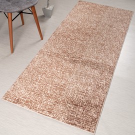 Custom Length, Slip Resistant Modern Striped Carpet Runner Rug Mat for Entry Hallway Kitchen Laundry, Machine Washable, Light Weight, 26 inch x 22 feet