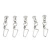 50Pcs High Strength Fishing Snap Swivels Stainless Steel B Type