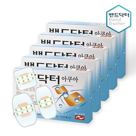[Band Doctor] Aqua Mix 5 pieces (40 sheets)/Disposable Band-Aid/Wound Band / [밴드닥터] 아쿠아 혼합 5개 (40매)/일회용반창고/상처밴드