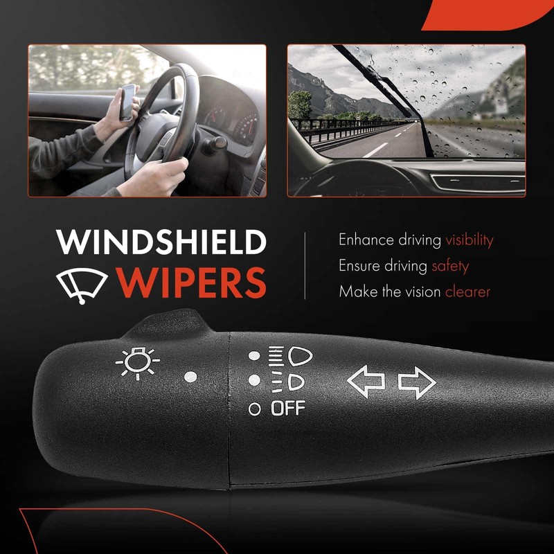 A-Premium Turn Signal Switch, Headlight Dimmer Multifunction Switch Compatible with