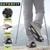 Outerfit Non-Slip Crampons with Tungsten Steel Spikes, Shoe Spikes for