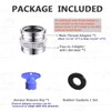 Faucet Adapter with Aerator, 3/4 Inch Garden Hose Connector, Kitchen