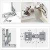Qrity 2X Pack of Big Kitchen Cabinet Door Hinges Cupboard