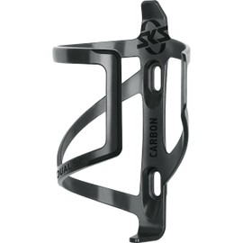 SKS GERMANY DUAL SC bottle cage for bikes (polycarbonate cup holder, side removal, for smaller frames, light and stable, for all common bike bottles, 29g), Black
