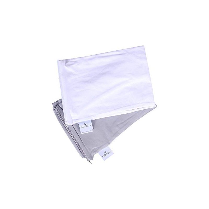billerbeck Sinus Replacement Pillow Cover for Side Sleeper Pillow Anthracite,