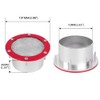 BARTOO Bumper Intake Air Duct Vent Car Mesh Grille Inlet