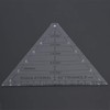 Equilateral Triangle Quilting Ruler,Acrylic High Transparency Triangle Ruler,60 Degree Ruler