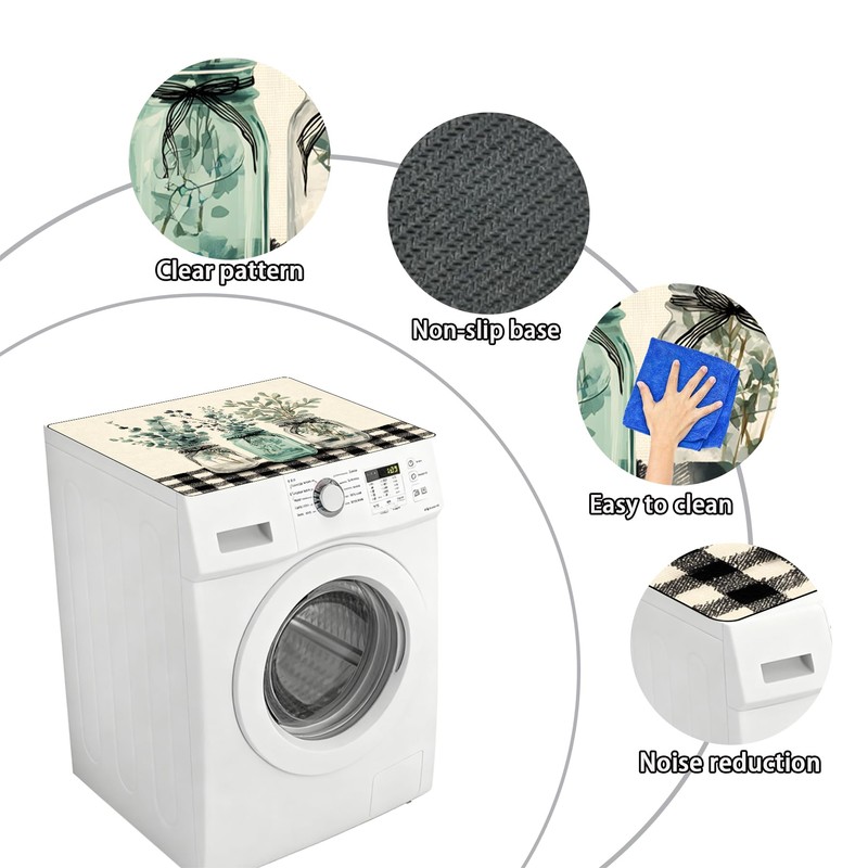 NYZE Washer Dryer Covers For The Top Non-Slip Waterproof Washing