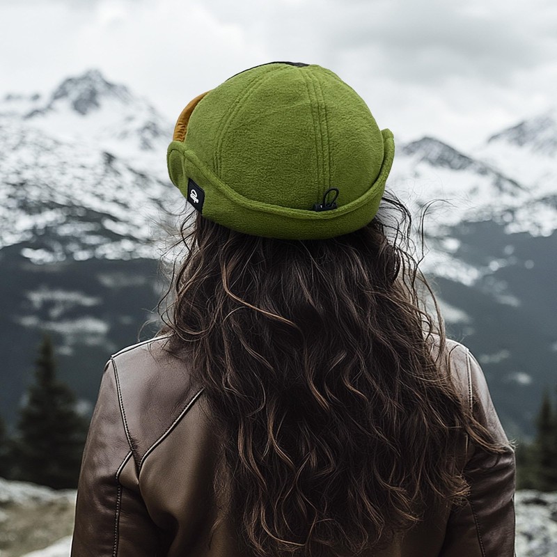 Croogo Flight Cap with Earmuffs, Cold Protection, Winter Hat, Warm,