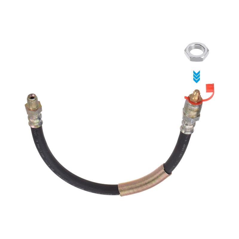 HARFINGTON M10x1mm Thread 11.81" Length Flexible Extension Grease Hose with
