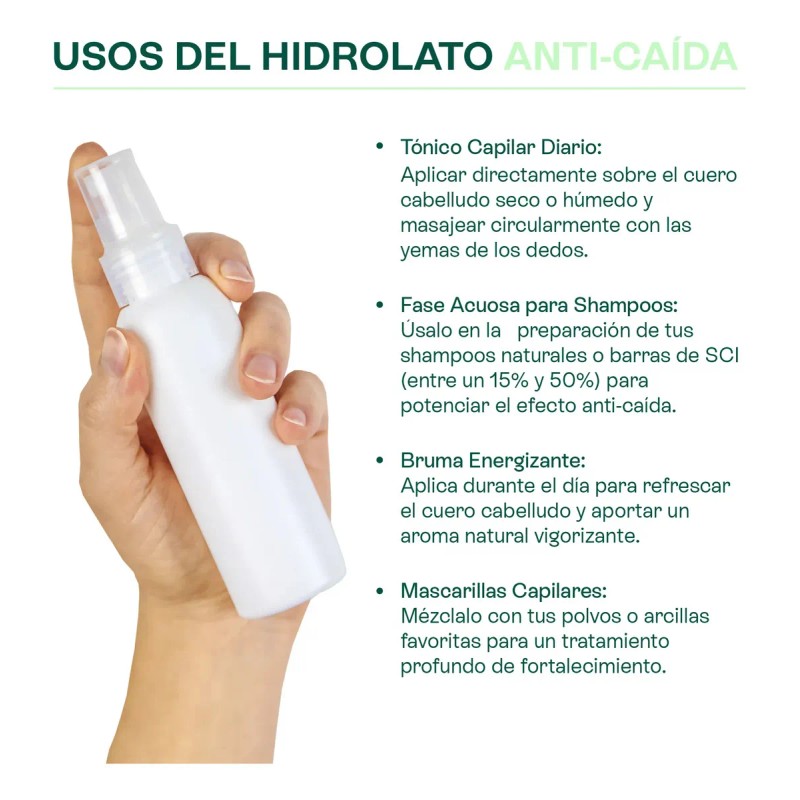 Hidrolato Anticaída Puro Fortalece Estimula 120