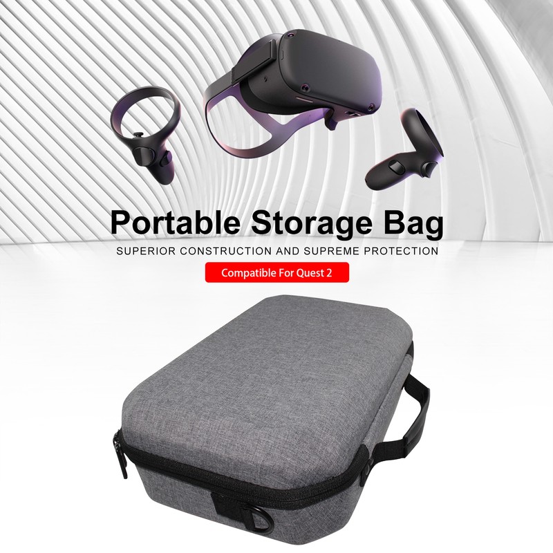 Travel Case Compatible for Quest 2 Virtual Reality Headset Carrying