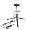 UN‑206 3‑Color 20cm Ring Light LED Tripod Stand Arc Fill