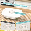 Domsanistor Vacuum Seal Glass Food Storage Containers, 6pcs Containerswith 10pcs