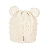 Sterntaler Baby Girls' Knitted Hat Pom Pom Hat, ecru