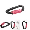 7075 Aviation Aluminum Master Lock Carabiner D Ring Safety Buckle