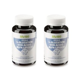 Life180 Dúo L-Glutatión con Ácido Alfa Lipóico pack de 2, 60 Cápsulas C/U