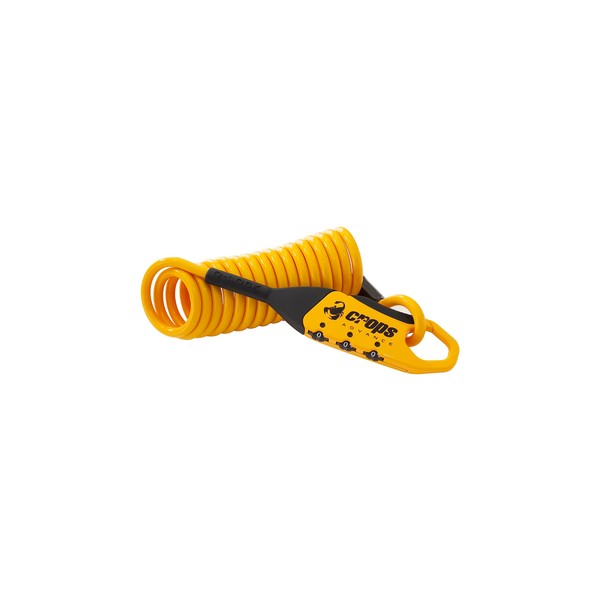crops Wire Lock Q5-COCON | 0.2 x 70.9 inches (1800 mm) 3 Digit Dial SPD09-CCN-05 (Yellow)