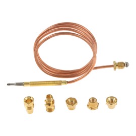 Aupoko 90 cm Gas Thermocouple Thermal Pair Valve for Hot Water Boiler with 5 Fixed Parts Gas Appliances for Ovens Cooking