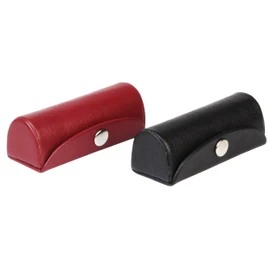 Leather Set of 2 Leather Lipstick Case Holder - Organizer Bag for Purse- Lipstick Holder