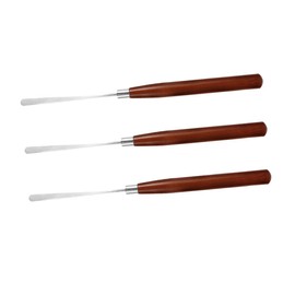 Ipetboom Nail Art Mixing Spatula 3pcs Nail Art Stirring Rods Stainless Steel for Acrylic Powder Easy to Use