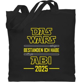 Shirtracer - Cotton Bag - Abitur & Graduation - Das Wars bestanden ich habe Abi 2024, 1 black