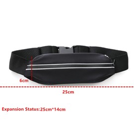 CuiCanfla Running Phone Belt With Waterproof Bounce, Waist Pouch for Women, Slim Reflective Runner Pack, Fitness Workout Bag, Money Belt for Men and Women